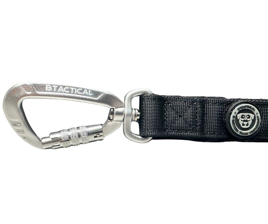 BTactical Carabiner Dog Lead – Midnight Black