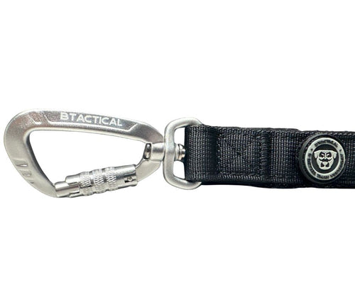 BTactical Carabiner Dog Lead – Midnight Black