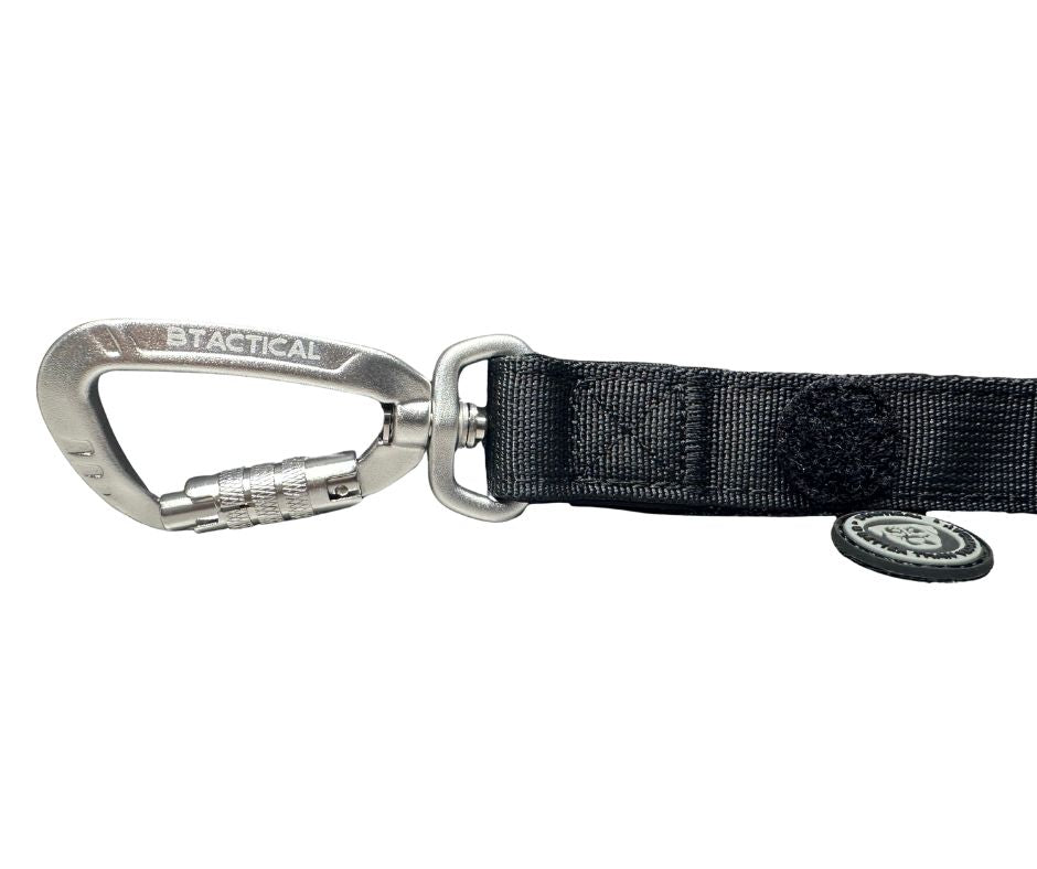 BTactical Carabiner Dog Lead – Midnight Black