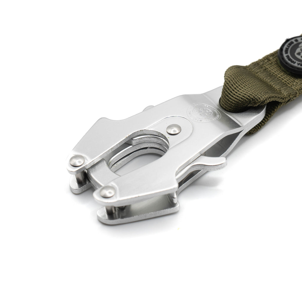 BTactical Frog Clip Dog Lead – Khaki Green