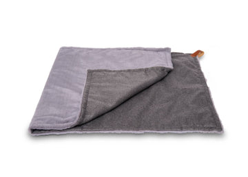 Balmoral Grey Herringbone Reversible Dog Blanket