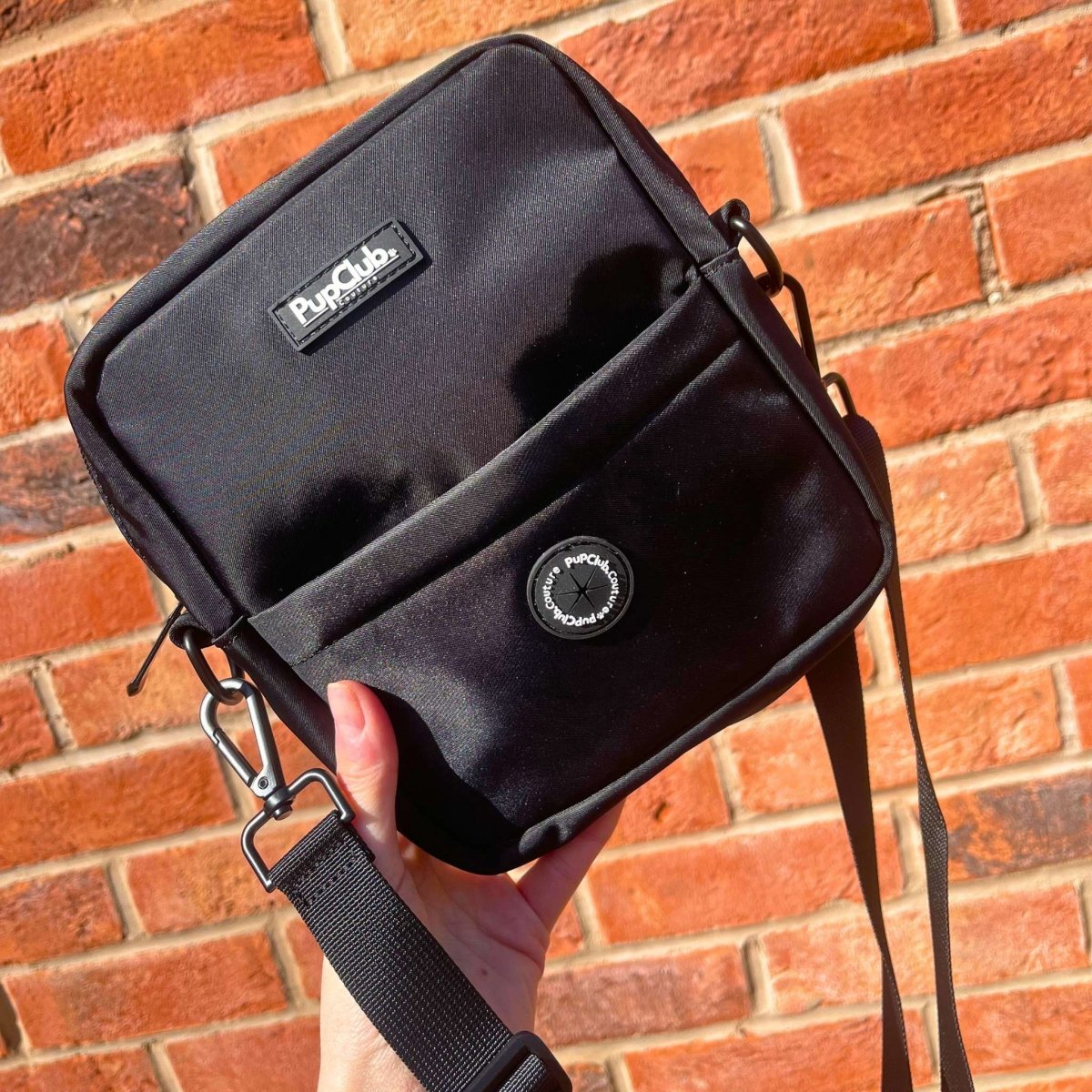 Black Mini Dog Walking Bag