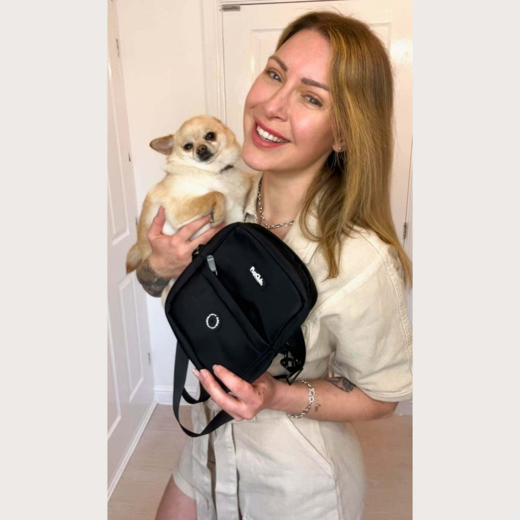 Black Mini Dog Walking Bag