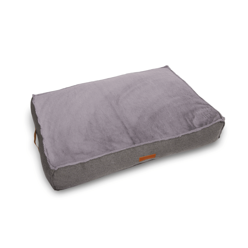 Balmoral Herringbone Flat Pillow Dog Bed