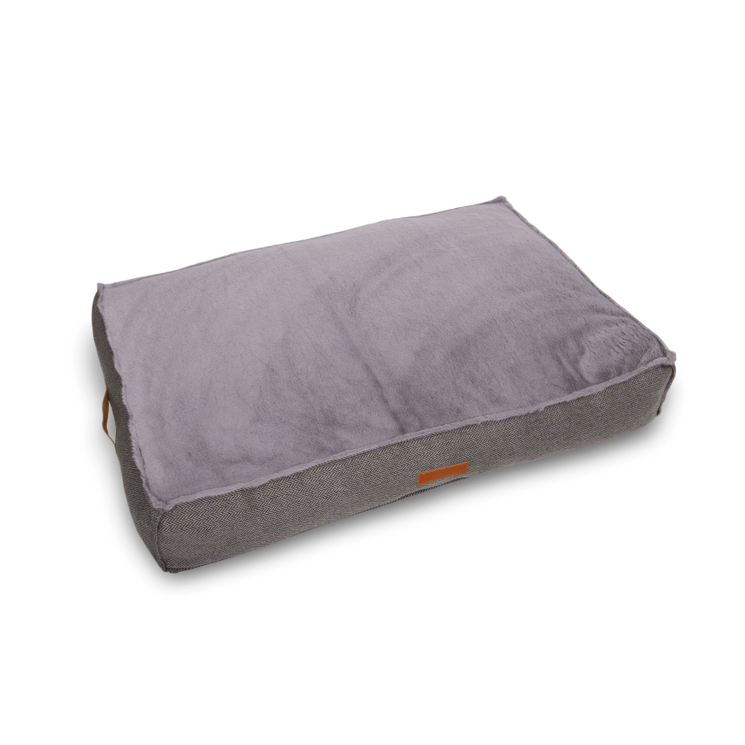 Balmoral Herringbone Flat Pillow Dog Bed