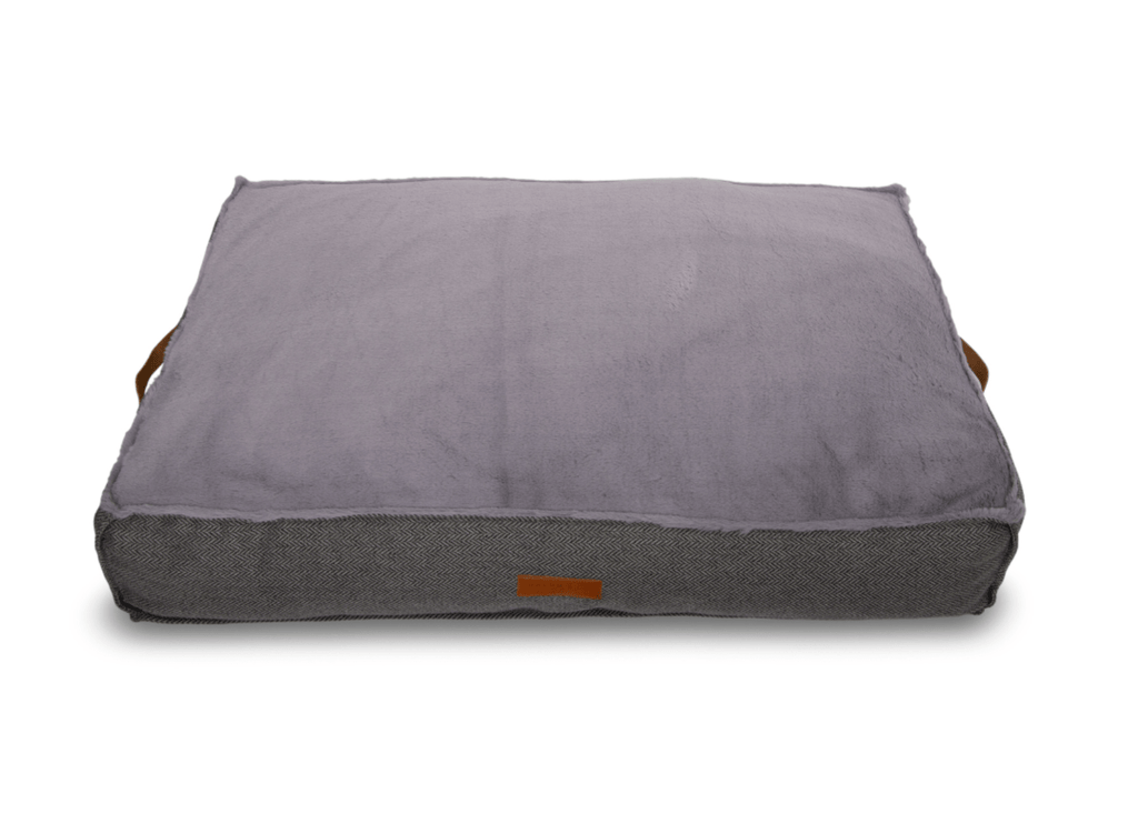 Balmoral Herringbone Flat Pillow Dog Bed