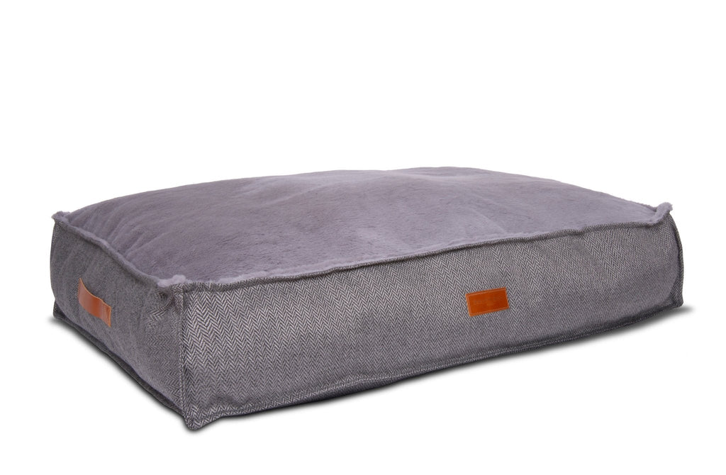 Balmoral Herringbone Flat Pillow Dog Bed