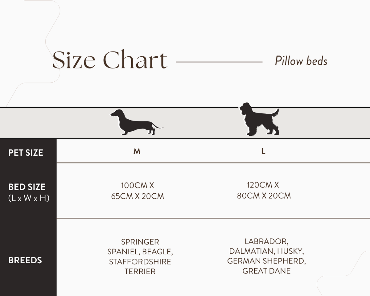 Balmoral Herringbone Flat Pillow Dog Bed