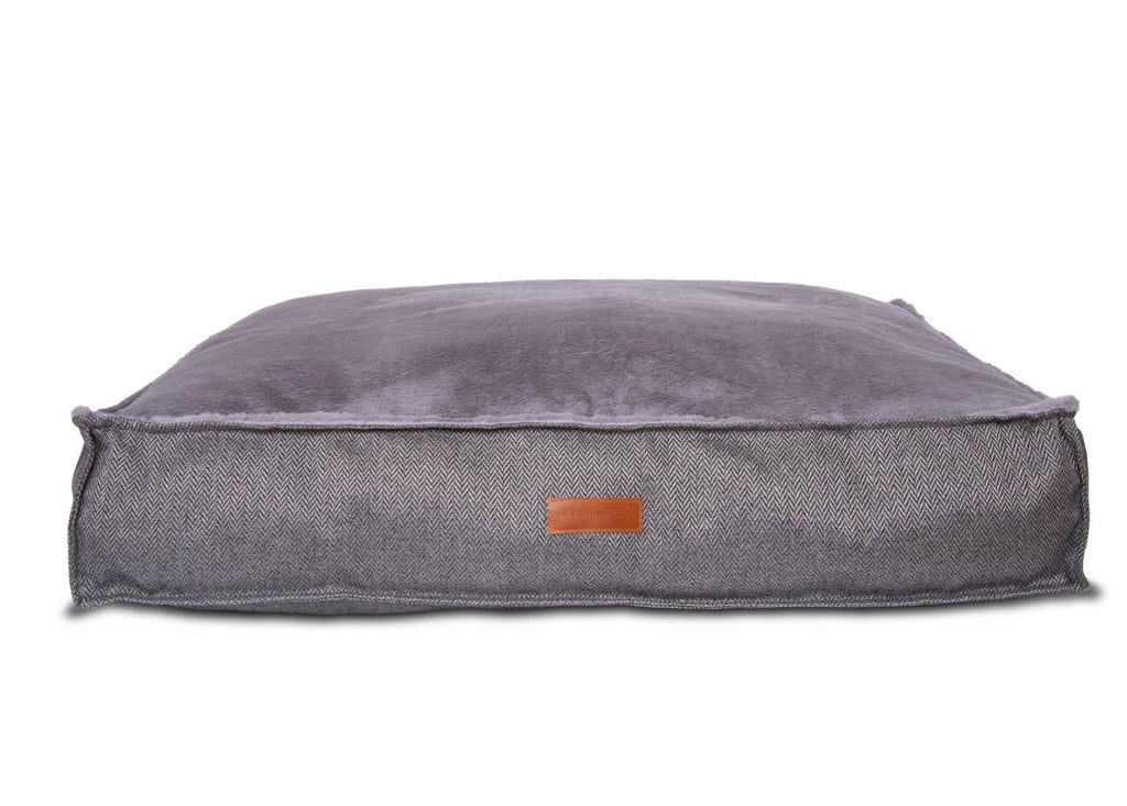 Balmoral Herringbone Flat Pillow Dog Bed