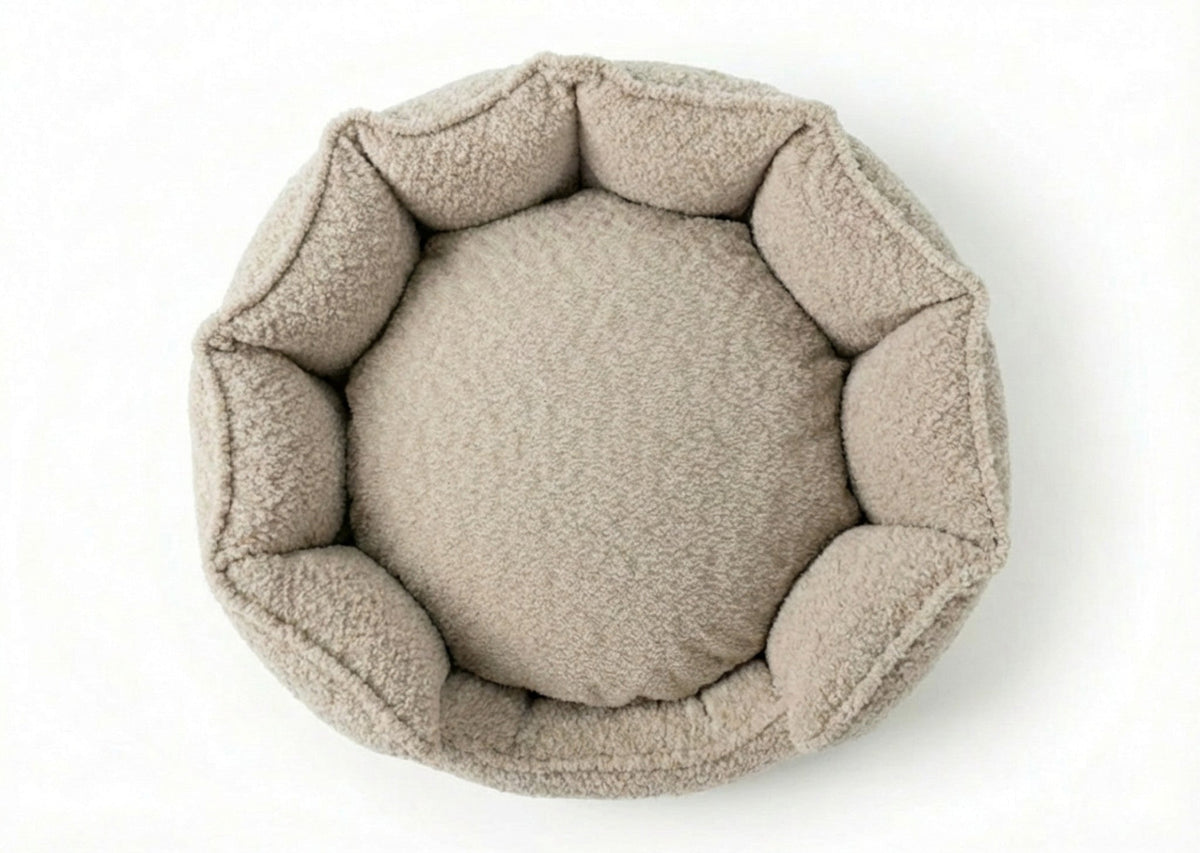 Cotswold High-Wall Bouclé Dog Bed