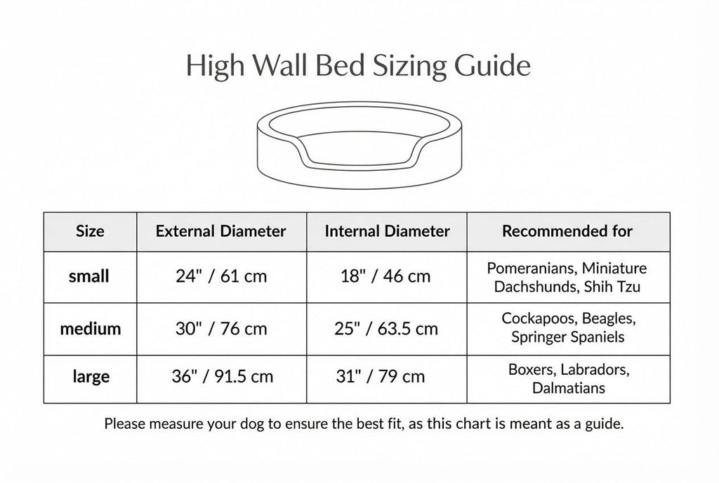 Cotswold High-Wall Bouclé Dog Bed