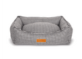 Kensington Houndstooth Bolster Dog Bed