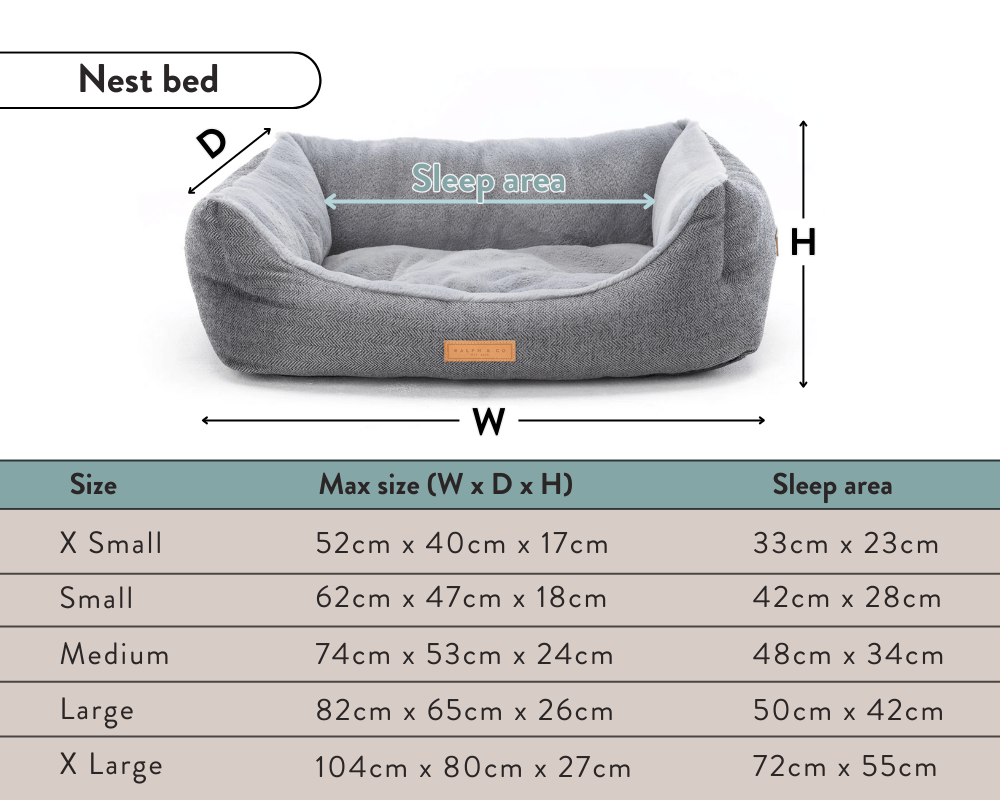 Kensington Houndstooth Bolster Dog Bed