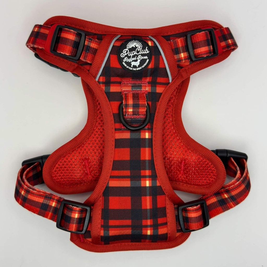 Rugged Rover™ Harness - Red Tartan